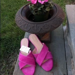 J. Crew Cora Fuschia sandals
